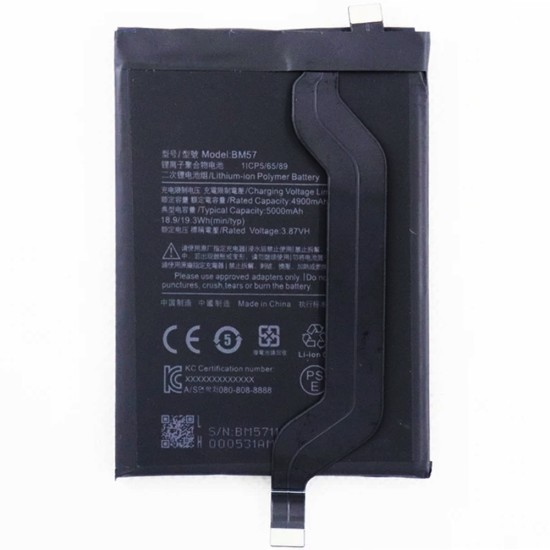 Battery BM57 for Xiaomi Redmi Note 10 5G/Redmi Note 10 Pro 5G 5000mAh